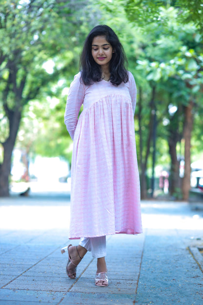 Peach Blossom Cotton Maxi