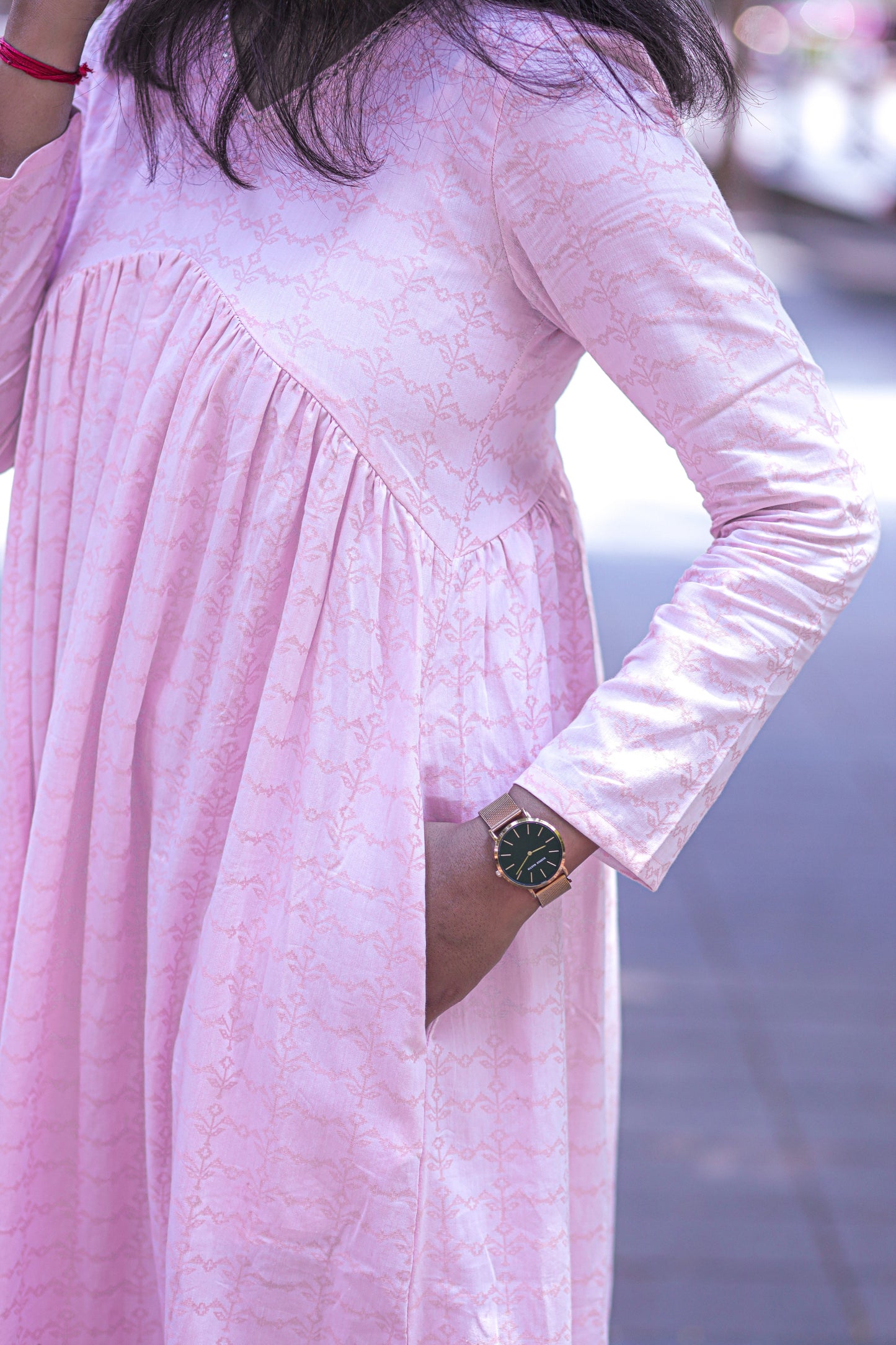 Peach Blossom Cotton Maxi