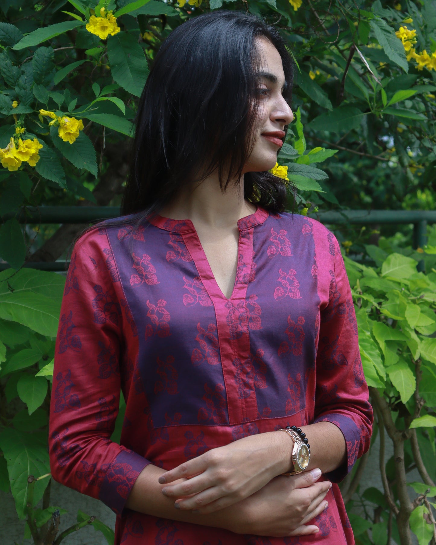 Bougainville  cotton Kurta